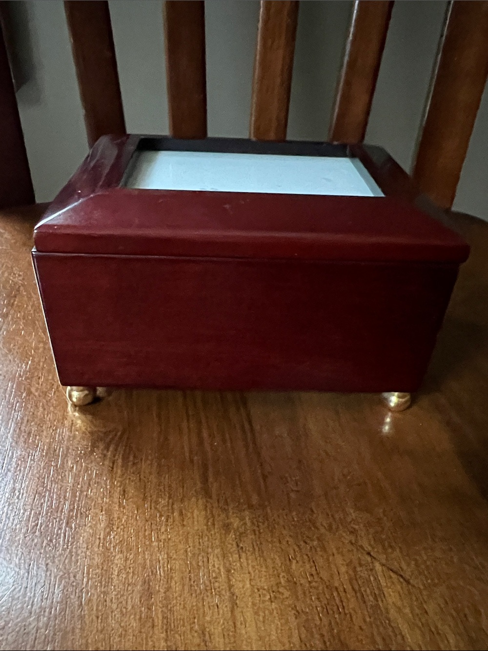 Music Box Wood ~ 5”x4” Keepsake Jewelry Box Plays “Endless Love”
